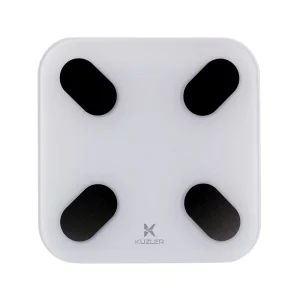 Küzler Deiter-101: Balanza Inteligente Wi-Fi + Bluetooth con 12 Indicadores de Composición Corporal