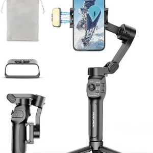 Küzler L9 Lite: Estabilizador Gimbal 3 Ejes con Seguimiento AI 8.0 y Luz LED Magnética
