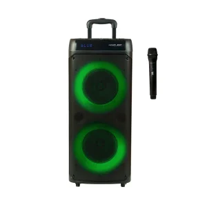 Küzler HELGE-101: Sonido Profesional de 1600W con Caja de Madera y Doble Woofer