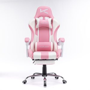 KUZLER SILLA GAMER BLANCO-ROSADO RIK-101R