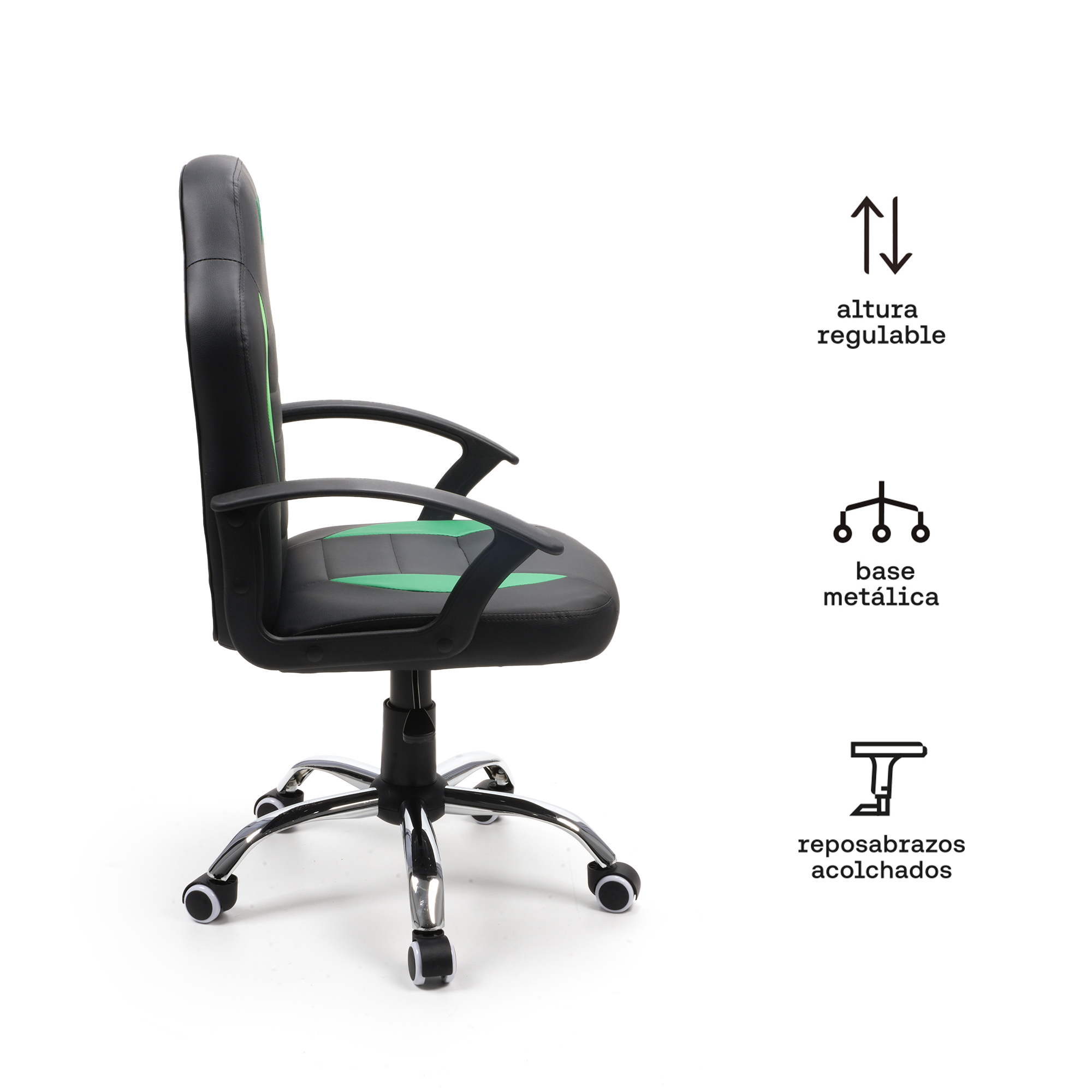 KUZLER SILLA GAMER KIDS VERDE TARN-101G - Imagen 2