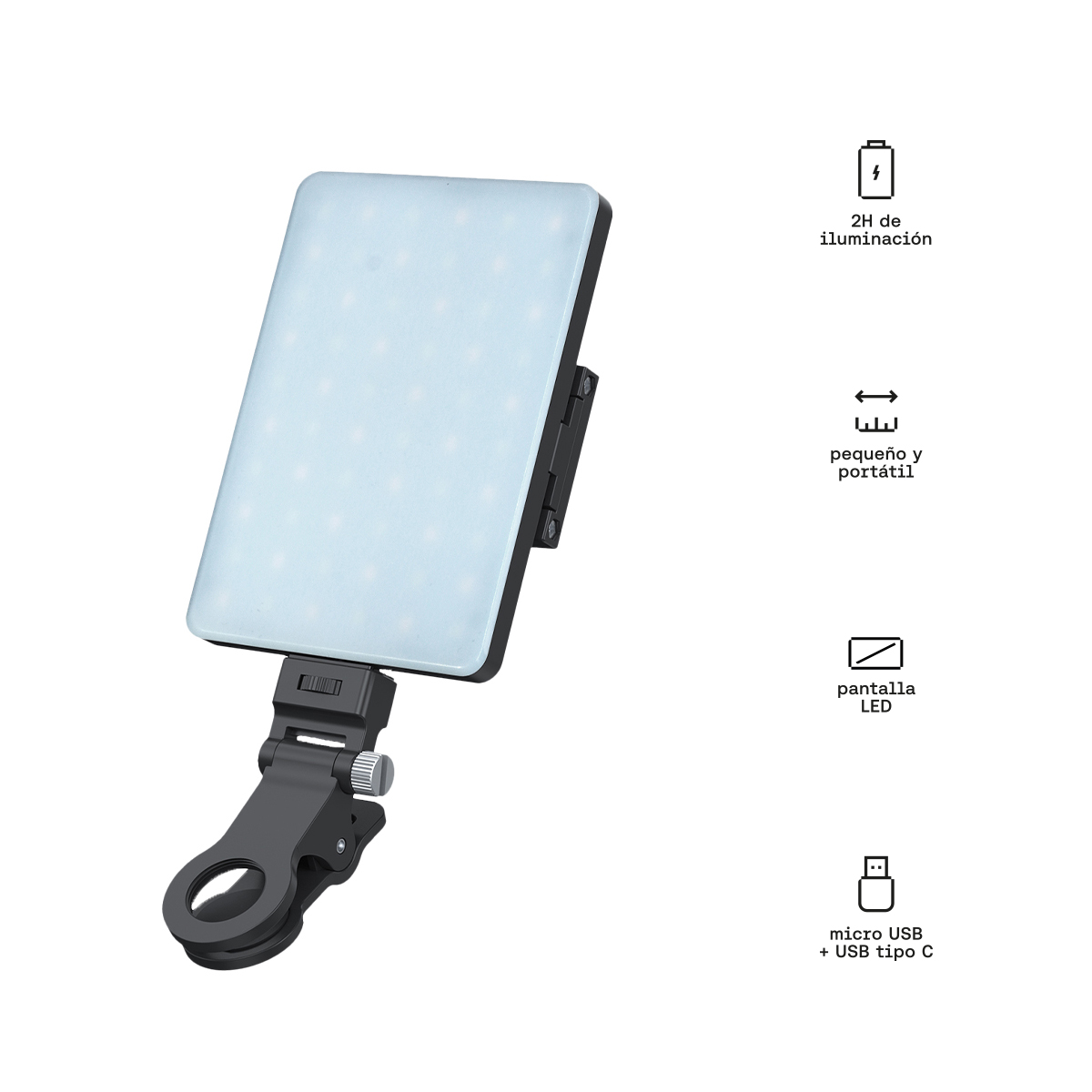 KUZLER LUZ LED BICOLOR LCD DISPLAY LICHT-101 - Imagen 2