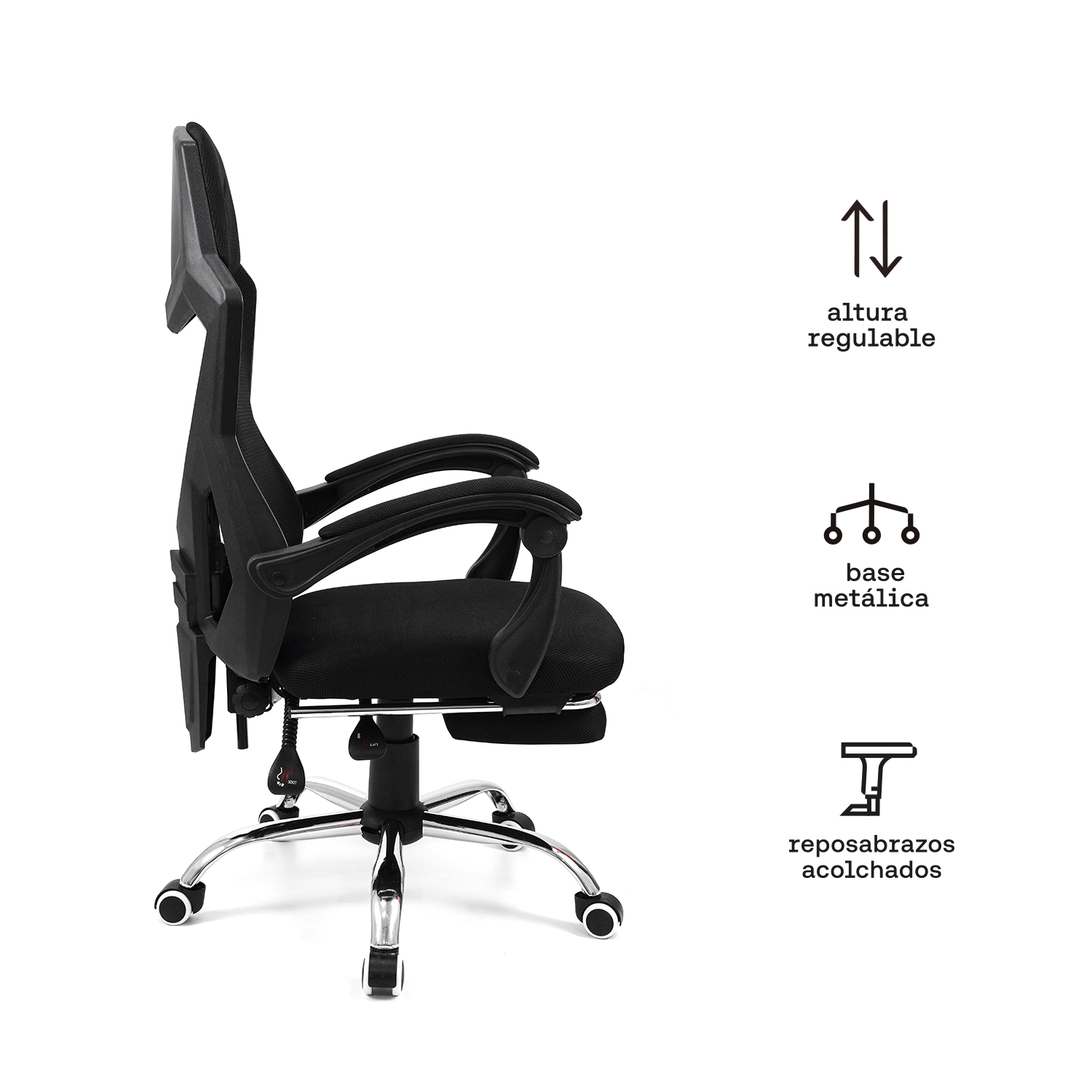 KUZLER SILLA GAMER OFFICE NEGRO TOVA-101N - Imagen 2
