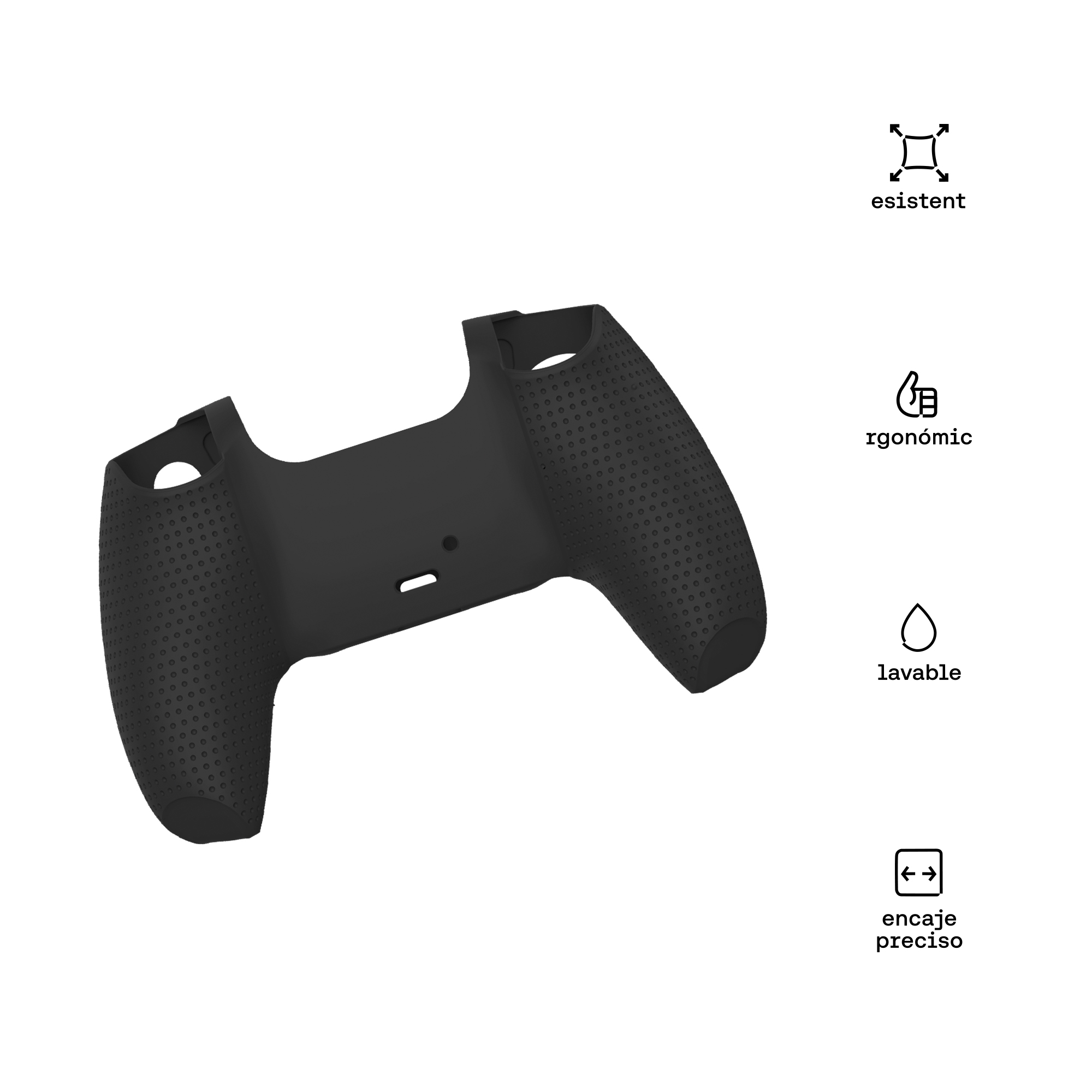 KUZLER SILICON CASE NEGRO PARA MANDO PS5 HALTBAR-103 - Imagen 3