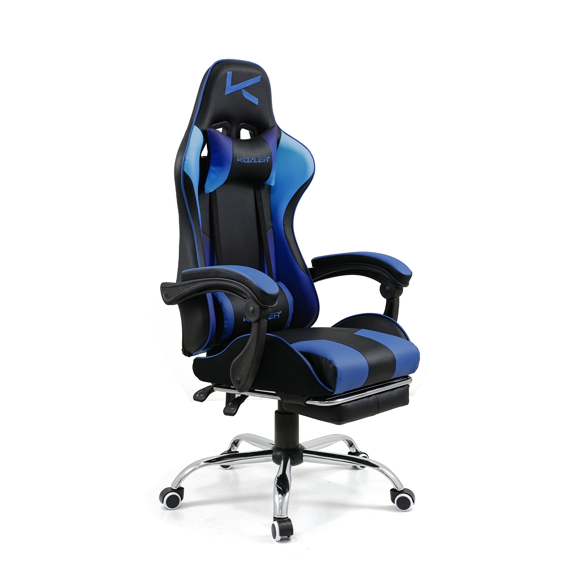 KUZLER SILLA GAMER NEGRO-AZUL RIK-101A - Imagen 7