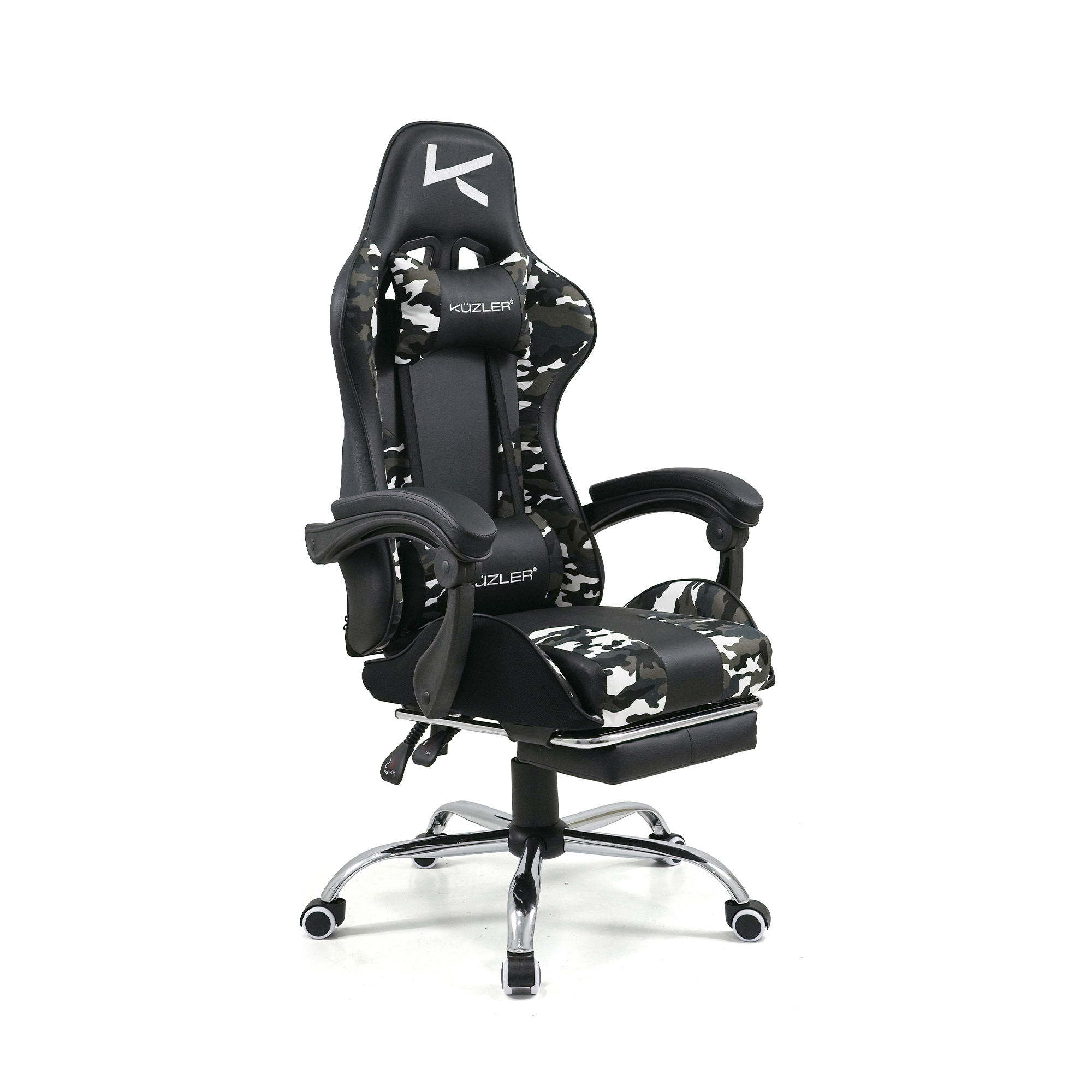 KUZLER SILLA GAMER CAMUFLADO GRIS RIK-101CAMO - Imagen 3