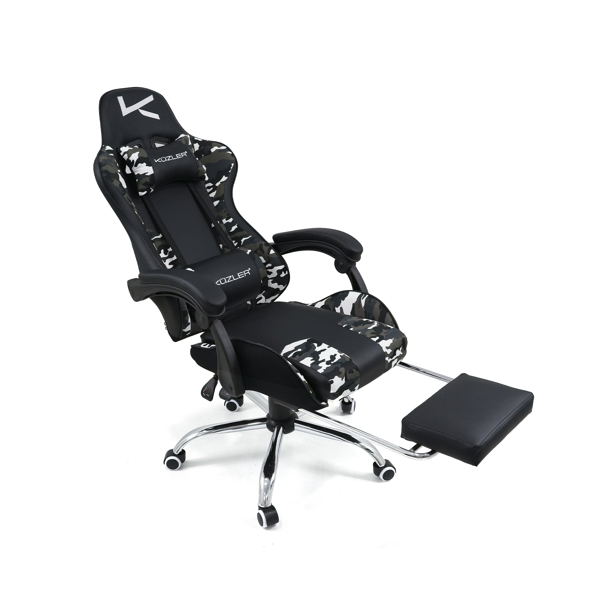 KUZLER SILLA GAMER CAMUFLADO GRIS RIK-101CAMO - Imagen 4