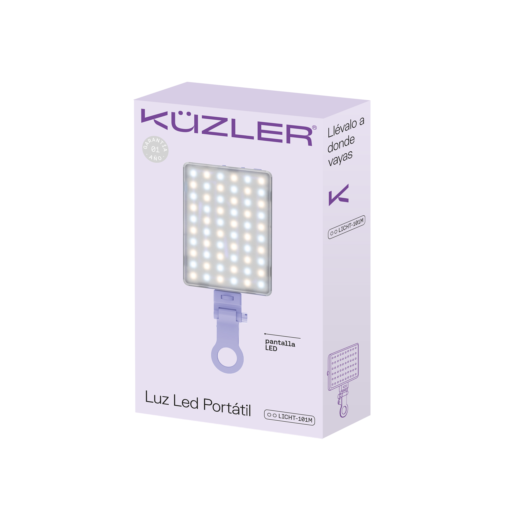 KUZLER LUZ LED CELULAR PURPLE LICHT-101M - Imagen 2