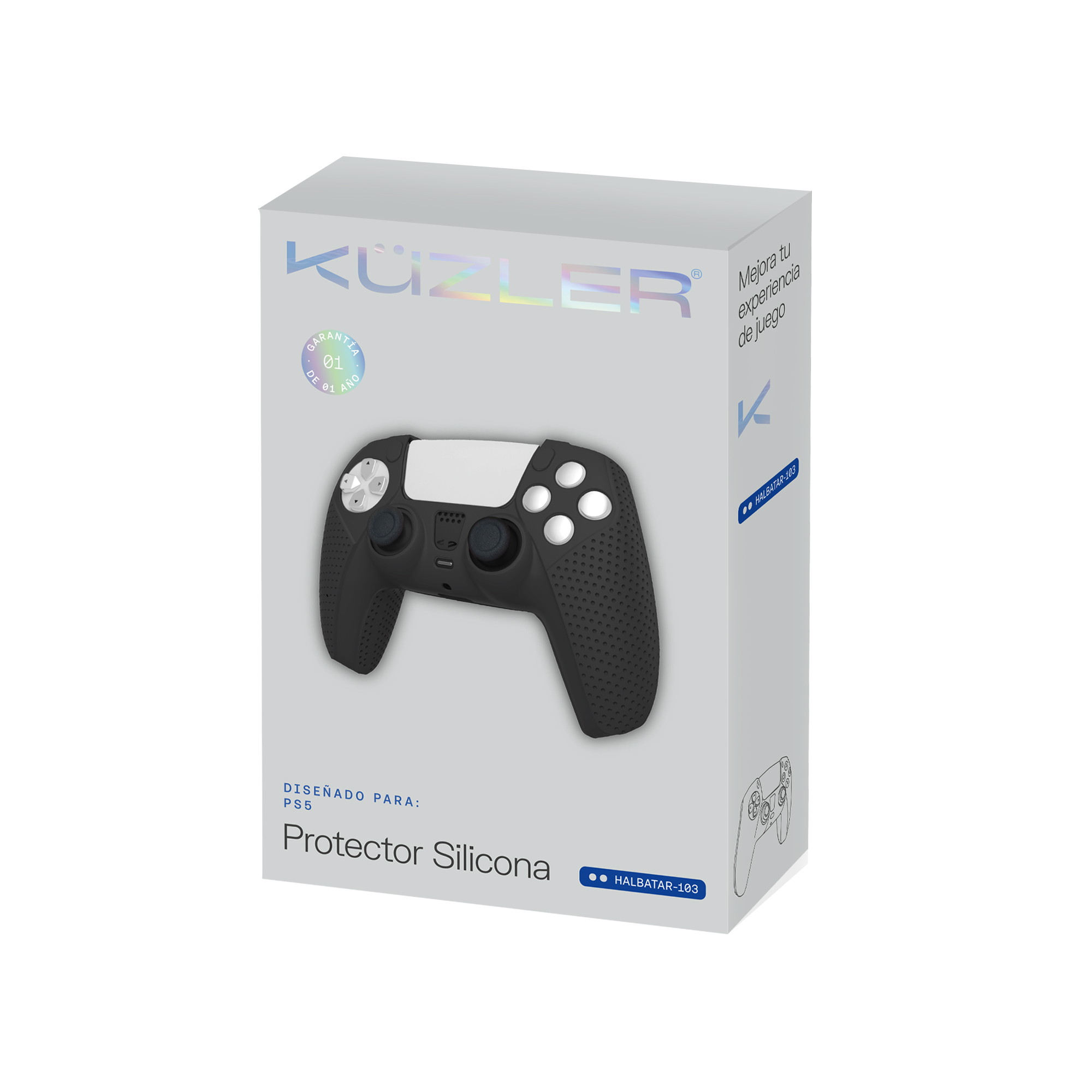 KUZLER SILICON CASE NEGRO PARA MANDO PS5 HALTBAR-103 - Imagen 5