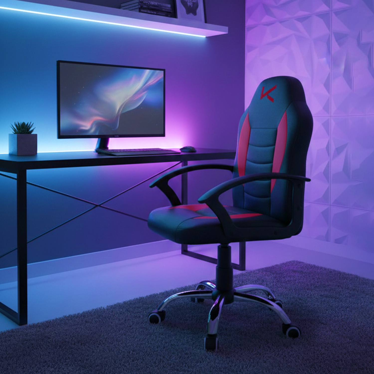 KUZLER SILLA GAMER KIDS ROJA TARN-101RE - Imagen 6