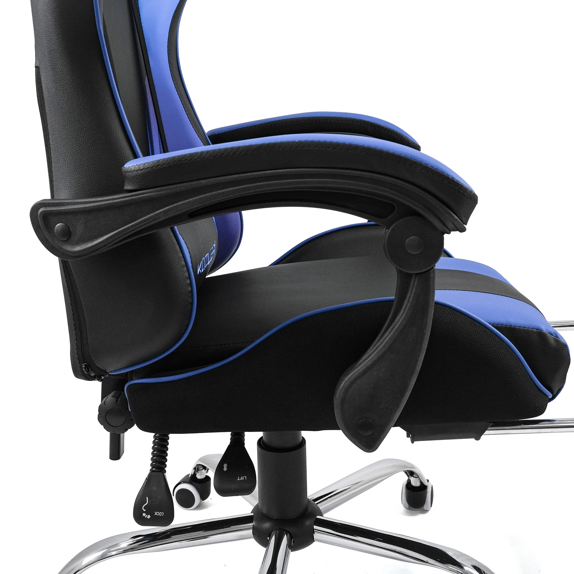 KUZLER SILLA GAMER NEGRO-AZUL RIK-101A - Imagen 4