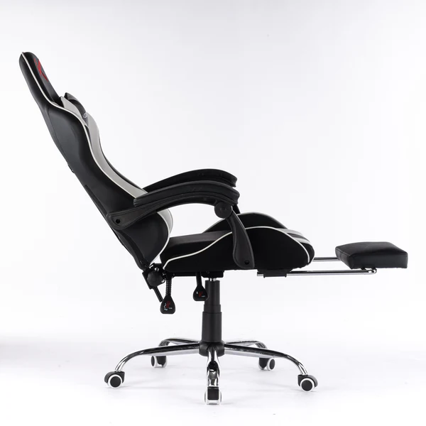 KUZLER SILLA GAMER NEGRO-BLANCO RIK-101B - Imagen 3