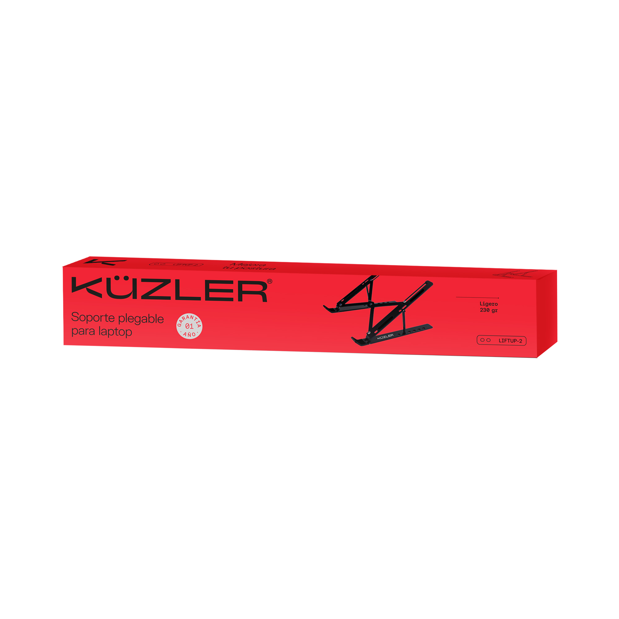 KUZLER SOPORTE PLEGABLE LAPTOP NEGRO LIFTUP-2 - Imagen 5